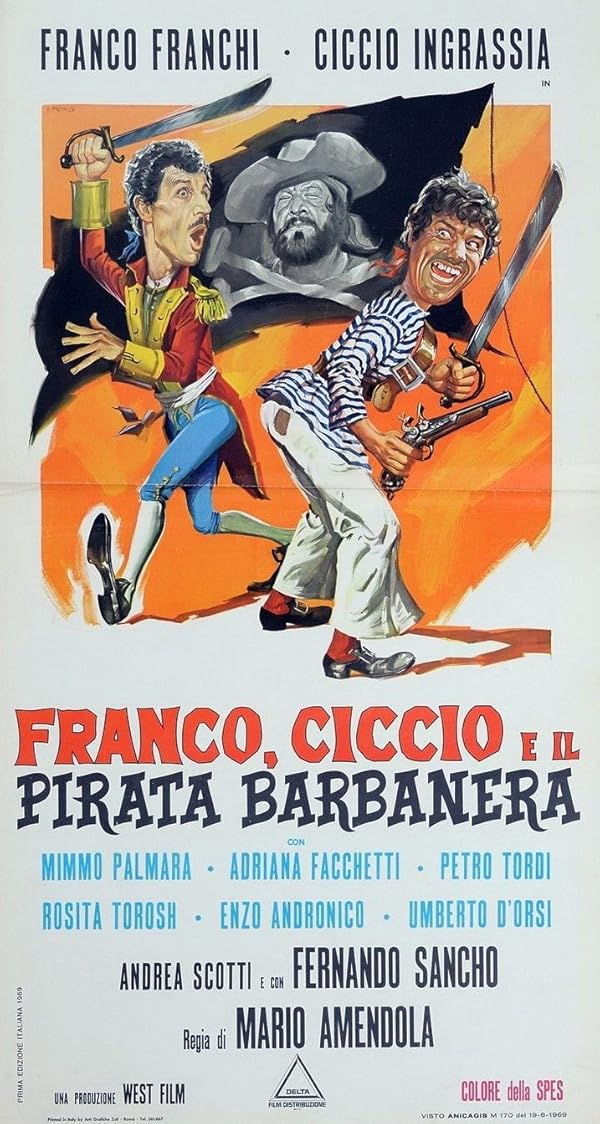 دانلود صوت دوبله فیلم Franco, Ciccio e il pirata Barbanera 1969