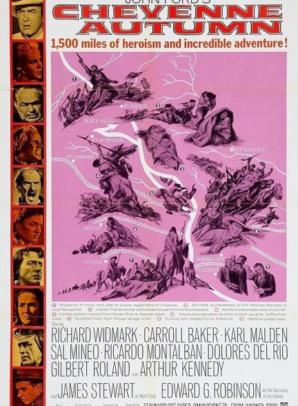 دانلود صوت دوبله فیلم Cheyenne Autumn 1964